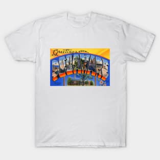 Greetings from Delaware - Vintage Large Letter Postcard T-Shirt